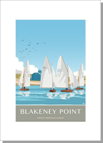 Blakeney Point Sailing Portrait Card