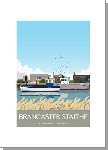 Brancaster Staithe Fishing Boats Harbour Card