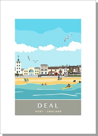 Deal Beach Greetings Card