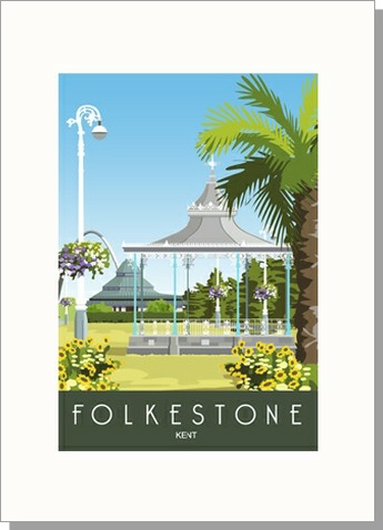 Folkestone Leas Greetings Card