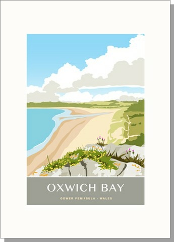 Oxwich Bay, The Gower Wales Card