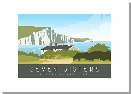 Seven Sisters Sussex Card