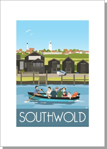 Southwold Harbour Ferry Greetings Card
