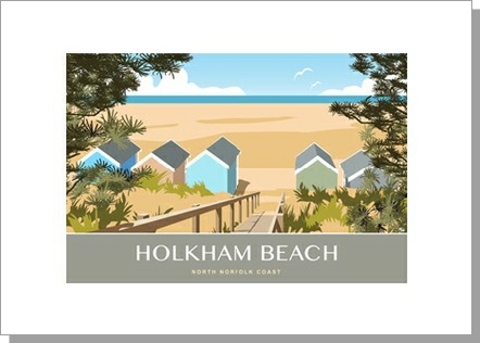 Holkham Beach Steps Card