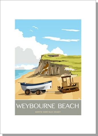 Weybourne Beach Norfolk Card