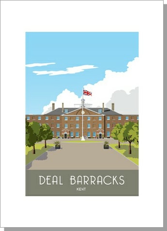 Deal Barracks Greetings Card