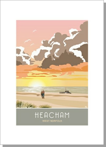 Heacham Sunset Beach card