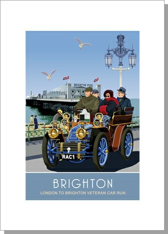 London to Brighton Car Run Card