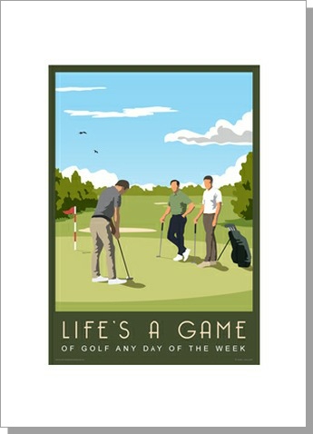Golf Greetings Card