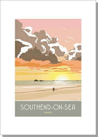Southend Sunrise Pier Card