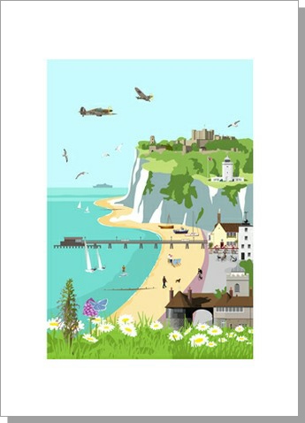 Deal Dover Montage Greetings Card