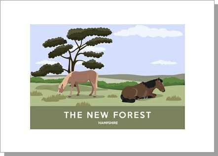 The New Forest Hampshire Card