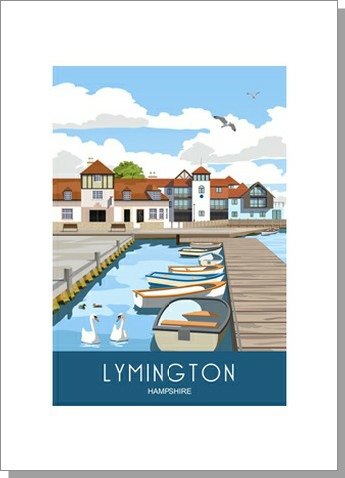 Lymington Harbour Greetings Card