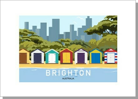 Brighton Australia Landscape Card