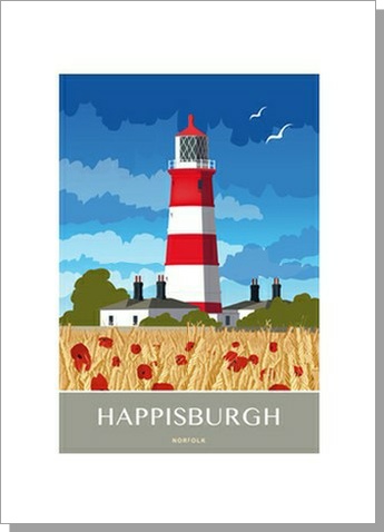 Happisburgh Lighthouse Portrait Card