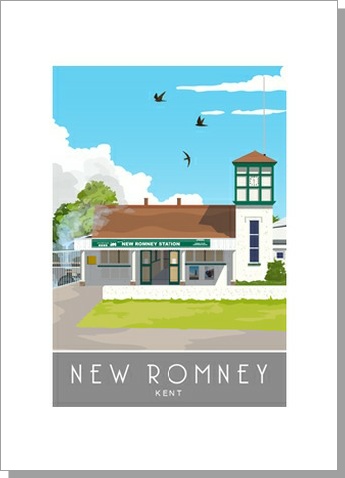 New Romney Station Greetings Card