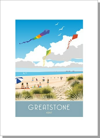 Greatstone Beach Greetings Card