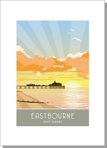 East Bourne Pier Sunrise Card