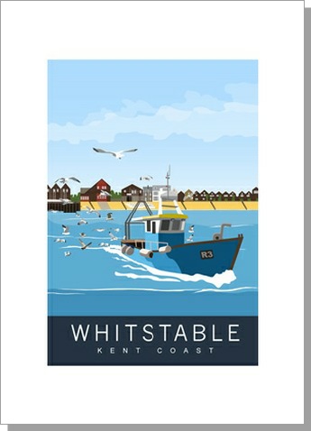 Whitstable Fishing Boat Greeting Card