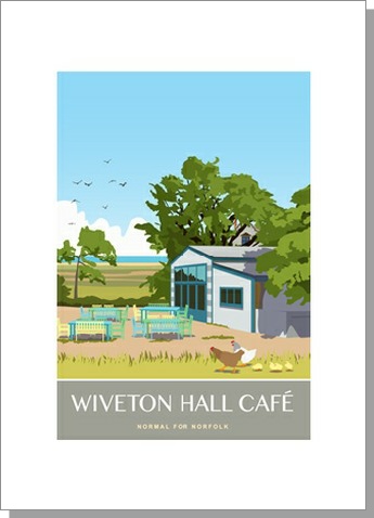 Wiverton Hall Cafe Normal for Norfolk Card