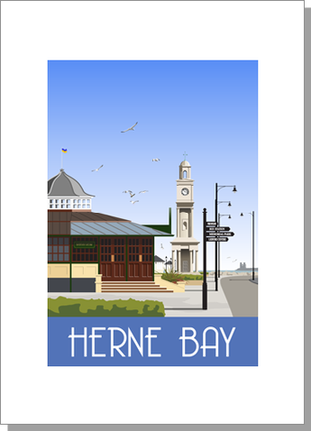 Herne Bay Clock Tower Greetings Cards
