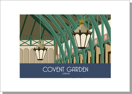 Covent Garden, London Greetings Card