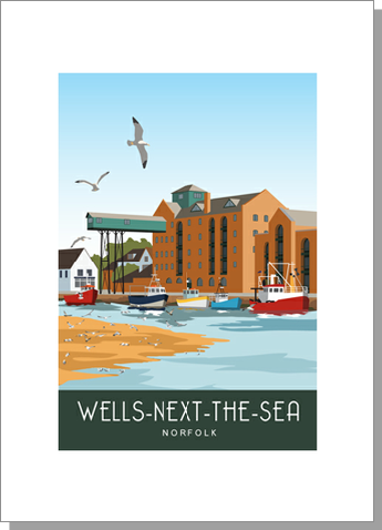 Wells-next-the-Sea, Quayside, Norfolk Card