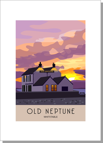 Whitstable Old Neptune Sunset Kent