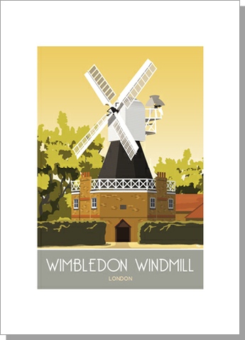 Wimbledon Windmill greetings card